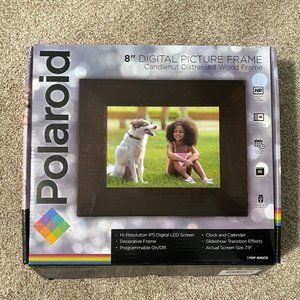 Digital Polariod Frame Wooden 8''